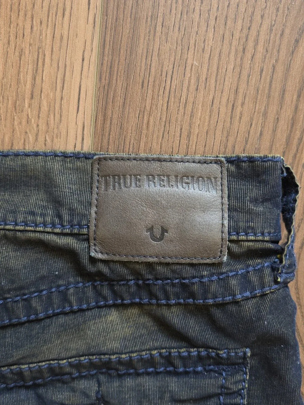 True Religion - Ricky Super T Corduroy Pants - Size 38 - Gold & Black Over-Dye
